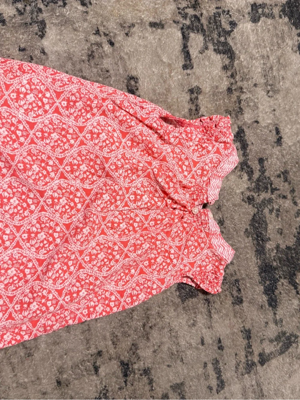 OshKosh B'gosh Coral Pink Floral Sleeveless Dress
